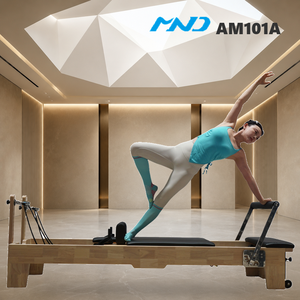 Lit de Pilates en Bois d'Hévéa MND Fitness pour Entraînement Corporel Complet, Équipement de Gymnastique pour Studio de Pilates de Luxe à <span class=keywords><strong>Hambourg</strong></span> - Product Image 1