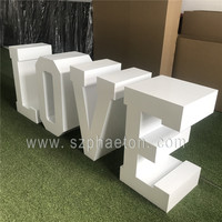 Table de lettres/chiffres pour bébé, table à gâteau pour baby shower, en métal blanc, 2,5 pieds, durable, pour les fournitures de fête d'anniversaire des enfants