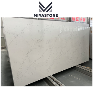 Dalle de quartz blanc 126x63 pour le prix de la pierre de quartz de comptoir de cuisine - Product Image 1