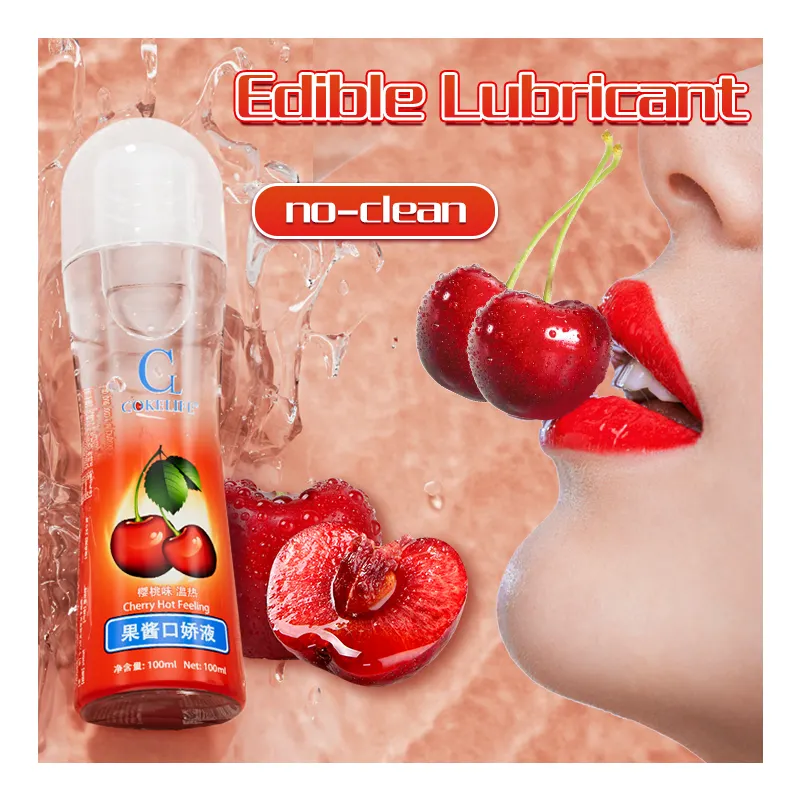 CokeLife Factory OEM Flavored Sex Lubricants Waterbased Lubricant Oral Sex Gel Edible Lubrifiant Sexuel Fruit Flavour Lube