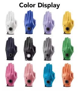 ถุงมือกอล์ฟหนังแท้สำหรับผู้ชาย, ถุงมือกอล์ฟหนังแท้ % คุณภาพระดับพรีเมียมทนทานทั้งสองด้านขวาระบายอากาศแบบเต็มนิ้ว - Product Image 6