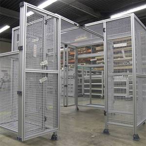 Customized Safety Fence Aluminum Alloy Mesh Frame Industrial Guard Shield for Workshop Automation - Product Image 5