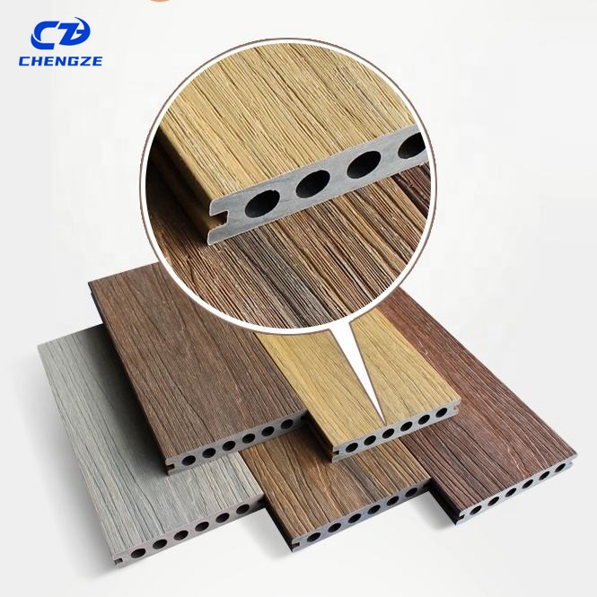 Anti-Slip WPC Composite Outdoor Wood Flooring Garden Landscaping & Decking Plastic Product for Exterior Application