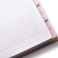 Carnet de notes/agenda personnalisé en cuir rigide avec reliure spirale et logo – Cadeau