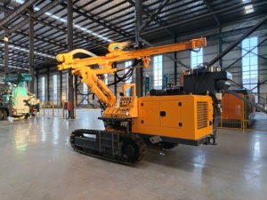 เครื่องเจาะไฮดรอลิกแบบตีนตะขาบ HJH FD580 สำหรับงานระเบิดหิน 75 กิโลวัตต์, 90-160 มม., ความลึก 50 ม. สำหรับงานขุดเหมืองแบบเปิดและงานก่อสร้าง - Product Image 1