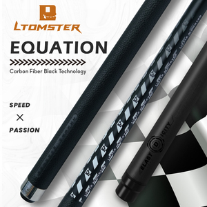 Little Monster Equation Bâton de queue de billard en fibre de carbone 12.4mm 19oz Ensemble de bâtons de queue de billard à faible déviation avec étui souple - Product Image 2