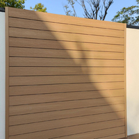 Revêtement mural extérieur en PVC WPC, style moderne, imitation bois, panneau mural composite en bois plastique, lambris WPC, extérieur