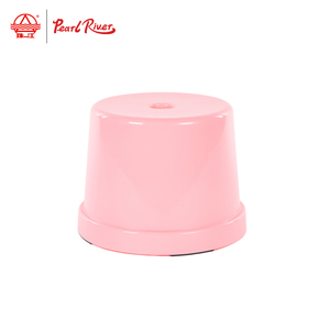 Pearl River <b>Pink</b> Round Plastic <b>Stool</b> Minimalist Modern Design Living Room Furniture Durable Eco-Friendly Stackable - Product Image 6
