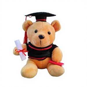 ตุ๊กตาของขวัญรับปริญญา แมวน้อยและหมีหมอ ตุ๊กตาขนนุ่มขนาด 20 ซม. พวงกุญแจ ของขวัญขายส่ง - Product Image 2