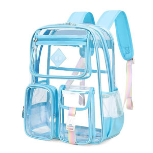 Graziosi <span class=keywords><strong>zaini</strong></span> trasparenti in plastica trasparente in pvc per bambine e bambine - Product Image 1