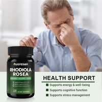 Ausreson OEM Gélules de Rhodiola Rosea : Soutien Immunitaire, Adaptogène Cognitif et Mental, Santé Naturelle
