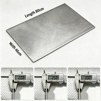 Feuille d'isolation phonique en butyl 3 mm avec feuille d'aluminium, tapis d'isolation thermique, insonorisation automobile, feuille d'insonorisation autocollante
