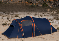 Tente tunnel de luxe 4 saisons imperméable en nylon et silicone double couche 15D pour 2-3 personnes avec grand vestibule pour camping en extérieur (OEM)