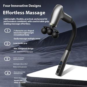 Nouveau pistolet de massage portable 2025 de haute qualité pour le dos et le cou, avec 5 têtes et 9 niveaux de vitesse - Product Image 4
