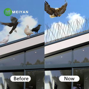 Punte per uccelli in acciaio inossidabile punte per piccioni pesanti per recinzione tetto facile installazione punte Anti appoggi - Product Image 6