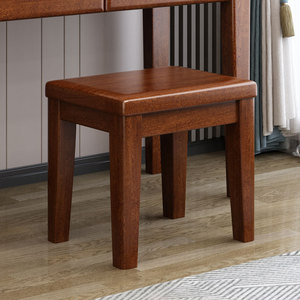 Solid Wood Walnut Dressing <b>Table</b> With <b>Mirror</b> And Drawers Bedroom Makeup <b>Vanity</b> Set - Product Image 4