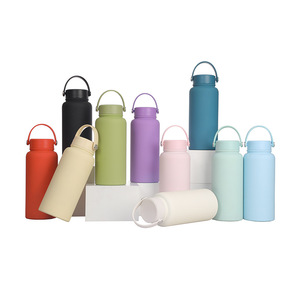 Stainless Steel Insulated Water Bottle 304 Large Capacity Portable Outdoor Sports Bottle Screw Cap With Handle - Product Image 2
