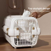 Vente en gros de cages pour chiens de qualité caisse de voyage pliable avec lucarne approuvée par les compagnies aériennes