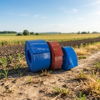 Landwirtschaftlicher Bewässerungsschlauch aus Hochleistungs-PVC, Flachschlauch mit Anpassbarer Verpackung und Logo, OEM Flachschlauch -5 ℃   bis +65 ℃   Arbeitstemperatur