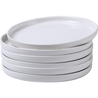 Ensemble d'assiettes à dîner plates en céramique de 7.5 ensemble de vaisselle à bord haut de 10.5 pouces vaisselle moderne-plats de service en porcelaine de cuisine