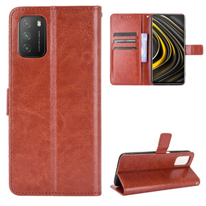 Étui portefeuille en cuir PU Crazy Horse Jmax 2026, modèle à succès, pour téléphones Poco C50, M3, M6, X3 <span class=keywords><strong>Pro</strong></span> 4G <span class=keywords><strong>5G</strong></span> - Product Image 2