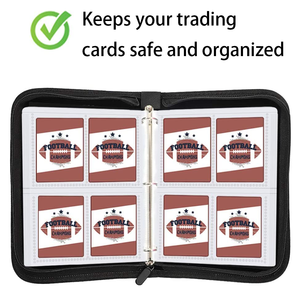 Classeur de cartes à collectionner à 4 poches pour cartes pokémon, <span class=keywords><strong>livre</strong></span> de Collection d'albums de cartes de visite avec 400 poches - Product Image 2