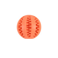 Balle de jeu pour animaux de compagnie, en caoutchouc souple durable, non toxique, jouet à mâcher pour le nettoyage des dents, distributeur lent de nourriture, jouet interactif pour chien