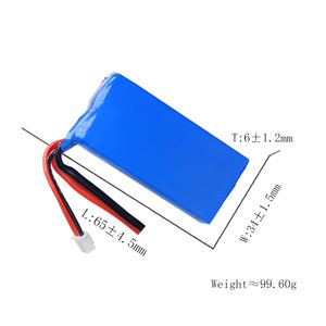 JH 공장 맞춤형 리튬 이온 803465 803462 703465 <span class=keywords><strong>653465</strong></span> 60346511.1V 1000mAh 35C 3S XT60 XH 리포 배터리 쿼드콥터 드론 - Product Image 6