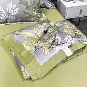 Parure de lit d'été imprimée, confortable, respirante, en soie rafraîchissante, fine, avec couette - Product Image 3