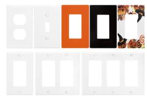 Plaques murales en plastique à deux postes de type US Linsky Shanghai les plus vendues, sans vis - Product Image 5