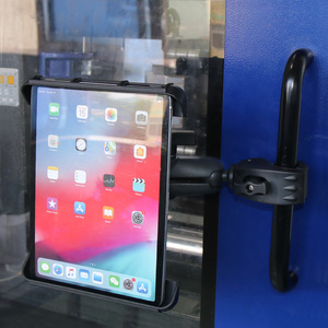 VINmounts Industrial <b>Tablet</b> <b>Holder</b> Adjustable Composite Nylon Plastic Mount Black iPad Compatible 10''-11'' - Product Image 5