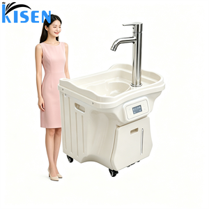 New Arrival Electric Mobile Automatic <b>Portable</b> Shampoo Basin Sink Washing Hand Station With Hot Water Bowl No Plumbing for Salon - Product Image 2