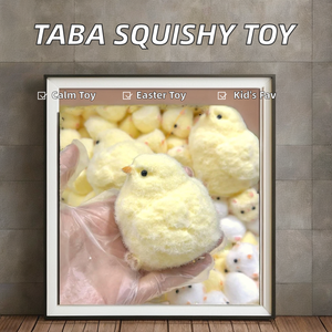 TABA Mignon Poussin de Pâques Kawaii en Peluche, Jouet Anti-Stress Unisexe en Forme de Poulet Mochi, Vente Chaude pour Enfants - Product Image 3