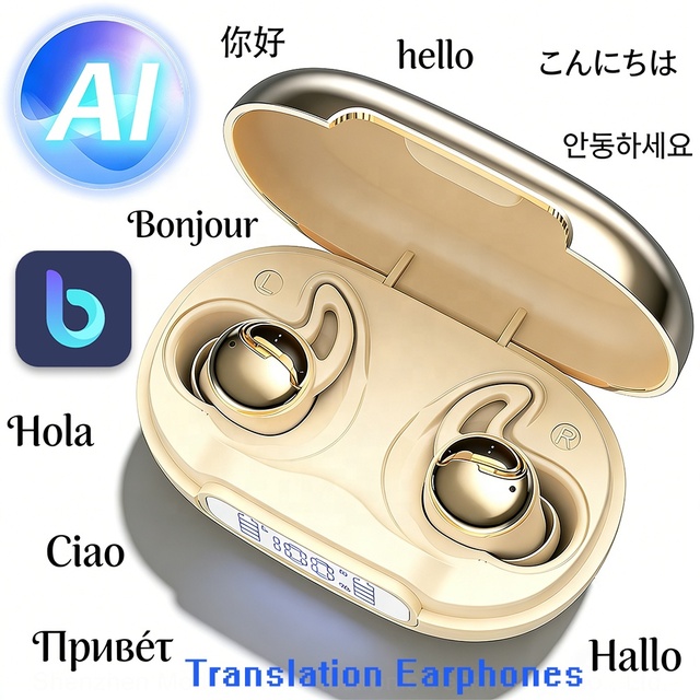 YYK-Q81 In-Ear Sleep Earbuds Instant AI Translation Earphones for Face-to-Face Communication and Remote Call Translation