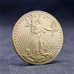 Монеты памятные с позолотой, на заказ, 2021-2025, с изображением орла, в американском стиле, металлические, для челленджей, оптовые заказы - Product Image 2