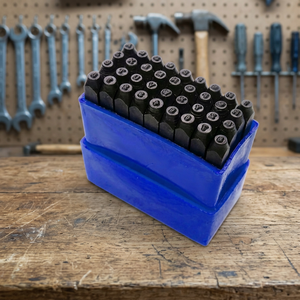 Ensemble de 36 poinçons en acier au carbone pour lettres et chiffres, outils de marquage métallique à l'oxyde noir pour la fabrication de bijoux |    GS1425 - Product Image 2
