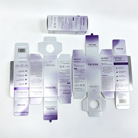 Caja de Embalaje de Papel Holográfico Premium Personalizada para Crema Facial y Sérum para Ojos con Láser