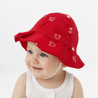 Venta al por mayor de alta calidad niños sombrero de cubo bebé algodón sombreros de cubo con estampado