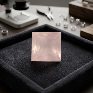 Cuarzo Rosa Natural Tallado en Forma de Flor, Piedra Preciosa Suelta con Orificio Central, Certificado por Terceros, Venta al Por Mayor - Product Image 2