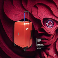 Tendances de la couleur 2026, valise à roulettes moderne et élégante, cadre en aluminium à 4 roues, valise intelligente pour avion, 100% PC