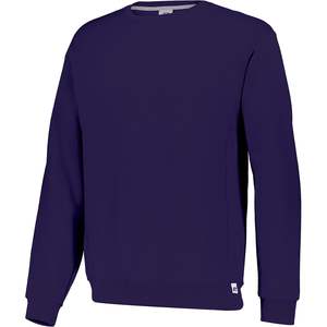 Sweat-shirt à col rond pour homme Custom Athletic Dri Power, violet, tailles XXS-XXXL, zippé, anti-plis, anti-rétrécissement, motif uni - Product Image 2