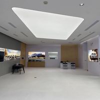 Film de plafond tendu FOXYGEN sur mesure, plafonds suspendus modernes, plafond tendu translucide en PVC pour bureau