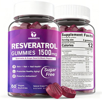 Gummies au Resvératrol : Soutien Antioxydant et Anti-Âge pour une Peau Jeune, avec Quercétine, Extrait de Pépins de Raisin et Extrait de Baies d'Açaï