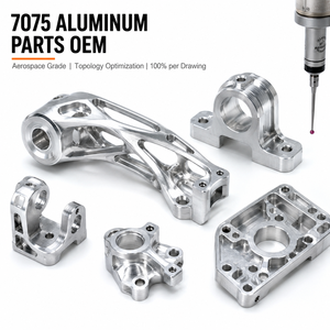 Piezas de Aluminio 7075 de Alta Resistencia Mecanizadas por CNC para Robótica y UAV, Fabricación por Contrato OEM - Product Image 1