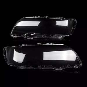 Couvercle de phare pour Bmw X5 E53 1999 2003, face de lampe transparente en PC, Installation facile - Product Image 1