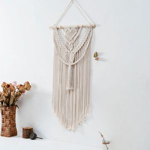 <span class=keywords><strong>Tapiz</strong></span> de Macramé con Forma de Corazón, de Varias Capas, Hecho a Mano con Cuerda de Algodón, Estilo Nórdico, Decoración de Pared para el Hogar, Directo de Fábrica - Product Image 5