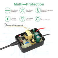 Adaptateur secteur AC/DC 5V 2A 9V 12V 1A 12W 15W 5V 3A avec prise EU, certifié CE GS RoHS REACH