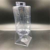 Boîte de protection en plastique personnalisée pour plantes orchidées, emballage à clapet en PET