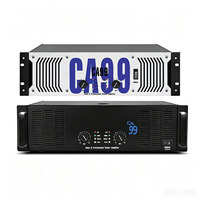Amplificateur de puissance audio professionnel stéréo CA99 3U haute puissance 2 canaux 2500W*2 en métal, écologique, avec XLR pour les lieux de spectacle