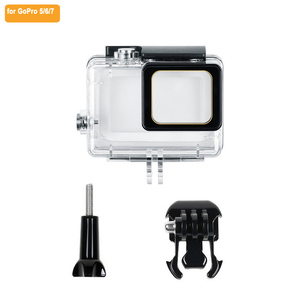 Boîtier étanche pour <span class=keywords><strong>GoPro</strong></span> Hero <span class=keywords><strong>7</strong></span> boîtier de protection de plongée sous-marine pour Go Pro <span class=keywords><strong>7</strong></span> Hero Sliver / White - Product Image 4